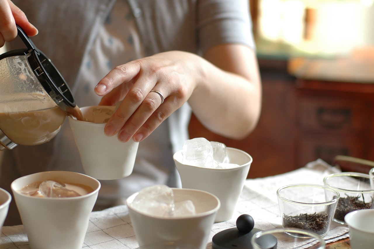 Chai being made